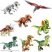 Liberty Imports Dino World Dinosaur Building Blocks Miniature Action Figures Jurassic Toys | Kids Bulk Party Favors Gift Pack Set of 16 B07K6V22GG